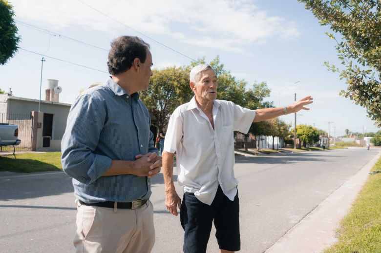 Parque Sur: Llamosas recorrió las obras en el predio del Viejo Hospital