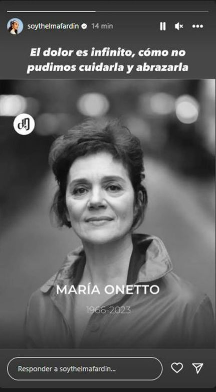 Conmoción por la muerte de María Onetto: los famosos despidieron a la actriz y le dedicaron sentidos mensajes