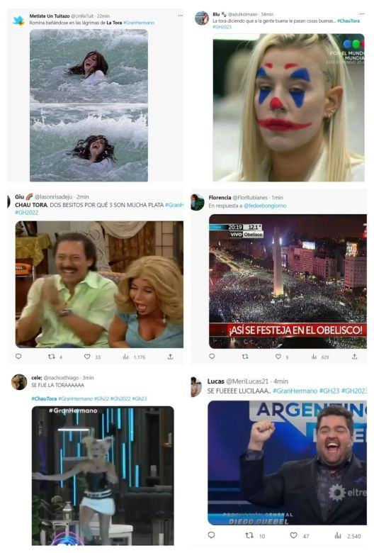 Lucila ‘La Tora’ se convirtió en la nueva eliminada de “Gran Hermano” y estallaron los memes