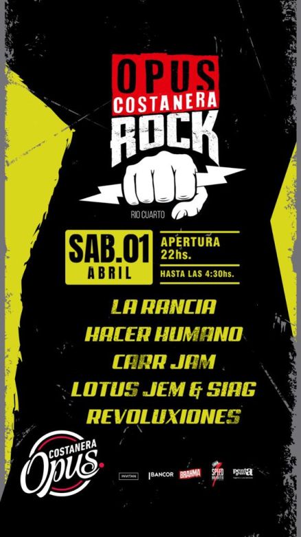 Llega una nueva edición del Opus Costanera Rock