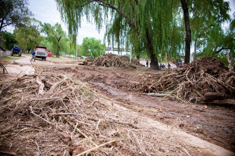 Continúan los trabajos de limpieza en las costas del río