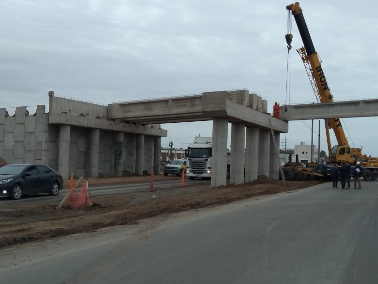 Solamente se está trabajando en ramales de los puentes de Ruta 8 y A005