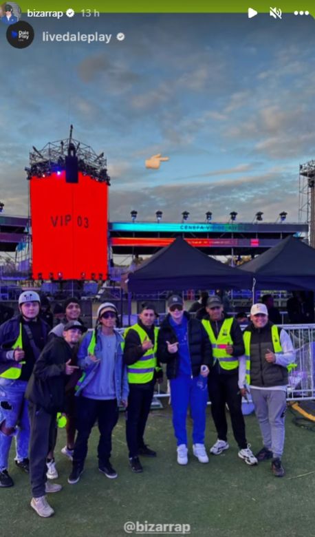 Bizarrap mostró cómo está quedando el escenario en el Hipódromo de Palermo