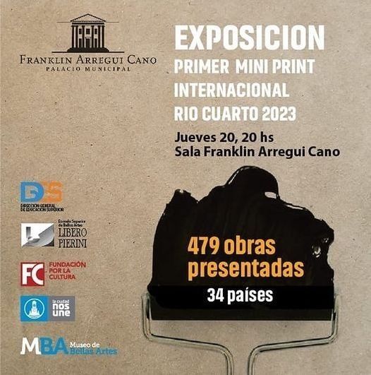 Se inaugura hoy, la muestra del Primer Mini Print Internacional Río Cuarto