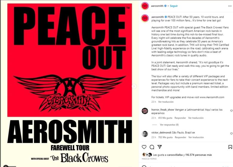 Aerosmith anunció su gira de despedida con un video en donde aparecen Ringo Starr, Eminem y Slash