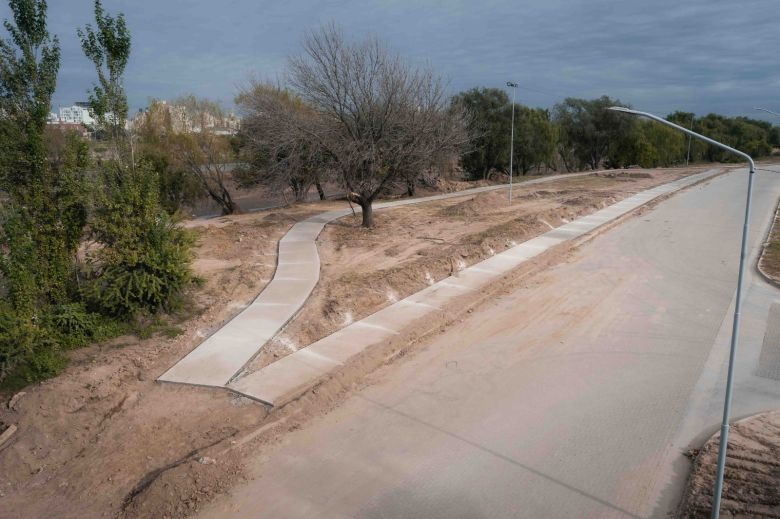 Avanza la construcción de la ciclovía en la Costanera Norte