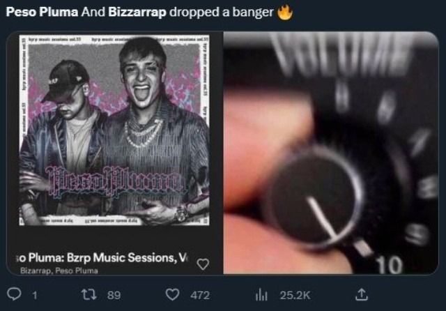 Los memes que surgieron por la nueva canción de Peso Pluma y Bizarrap 