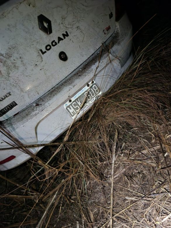 Otro accidente se registró sobre ruta 35: un auto volcó en la "curva de Audisio" 