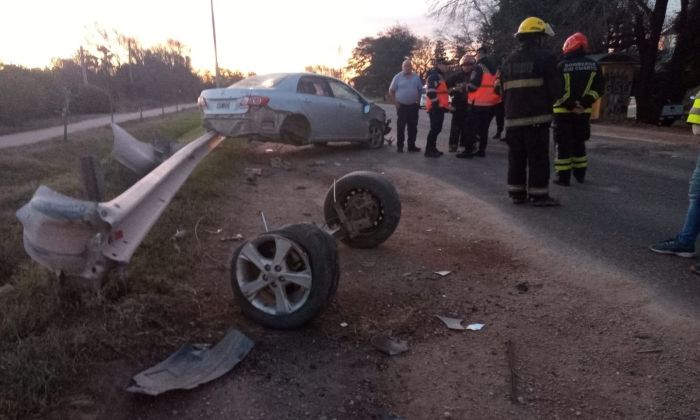 Dos vehículos chocaron en Segurola y Ruta 36