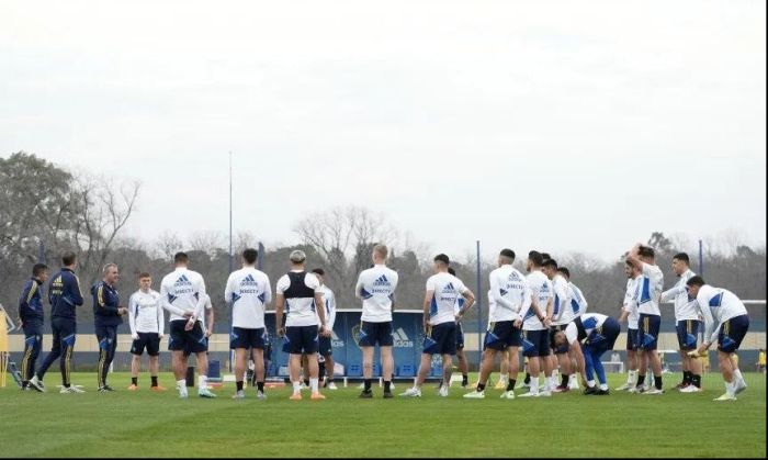 Boca: primer entrenamiento de Lucas Janson y vuelta de Marcos Rojo