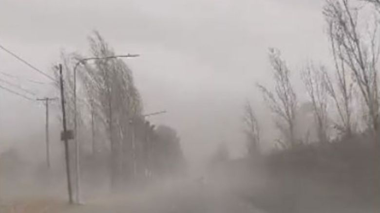 Por los fuertes vientos, suspendieron las clases en las escuelas de la costa atlántica del Chubut