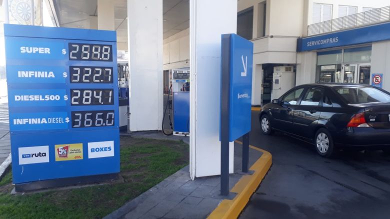 La nafta súper superó la barrera de los 250 pesos