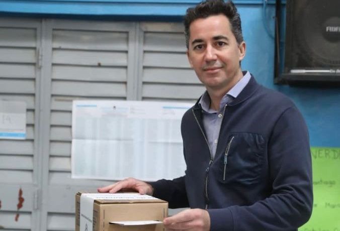 Manuel Calvo emitió su voto en Las Varillas