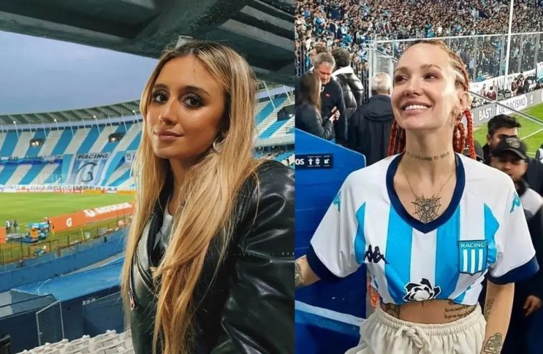 La amistad menos pensada: La Joaqui y More Beltrán fueron juntas a la cancha de Racing y grabaron un divertido video