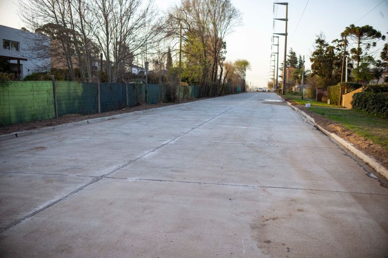 Quedó habilitada la pavimentación de una calle clave para la conectividad vial del oeste