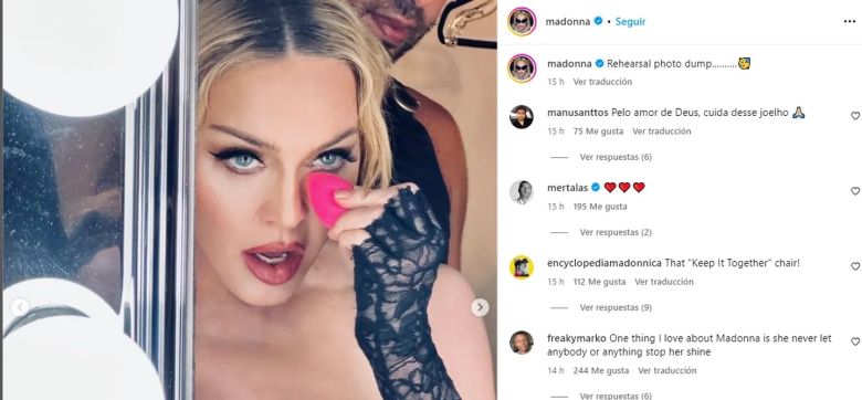 Madonna volvió a los ensayos luego de su problema de salud: “Se siente fuerte”