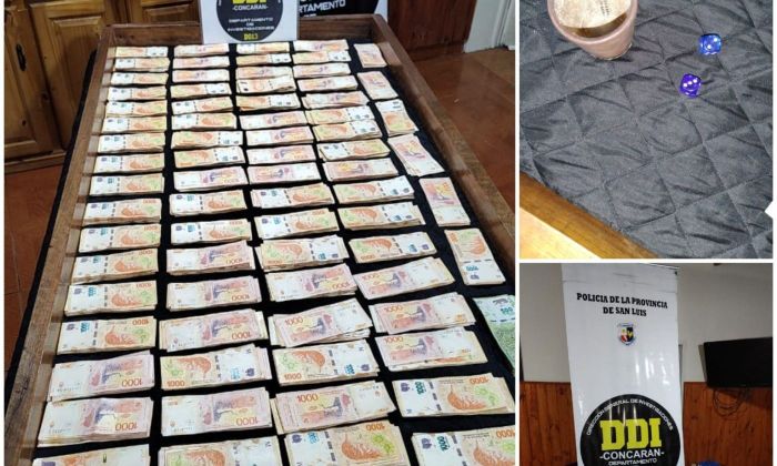 Tilisarao: Policías desarticularon una casa clandestina de juegos de azar