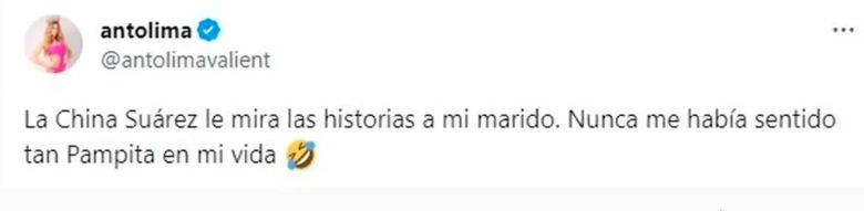 La contundente respuesta de China Suárez a la modelo que la acusó de stalkear a su marido