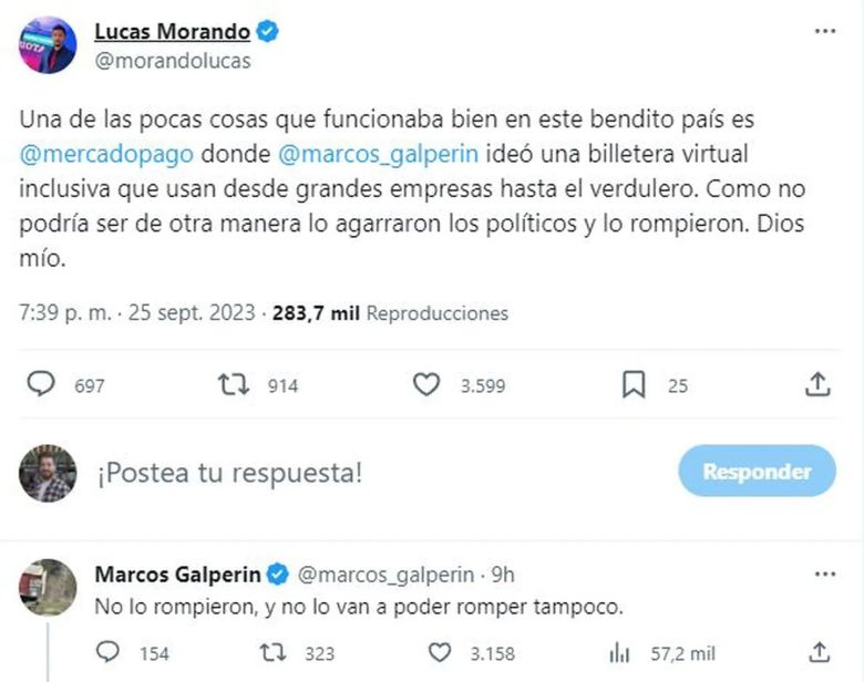 La dura respuesta de Marcos Galperin por la nueva normativa del Banco Central que afecta a Mercado Pago