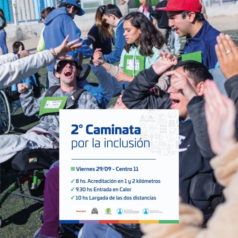 Este viernes se realiza la 2° Caminata por la Inclusión