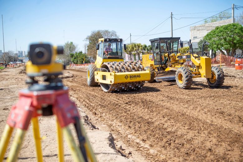 Doble Vía Ruta 30: con el avance de las obras Llamosas y Gutiérrez recorrieron el sector