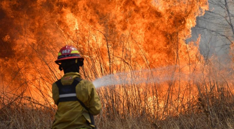 Se registró un incendio en el sur de Río de los Sauces