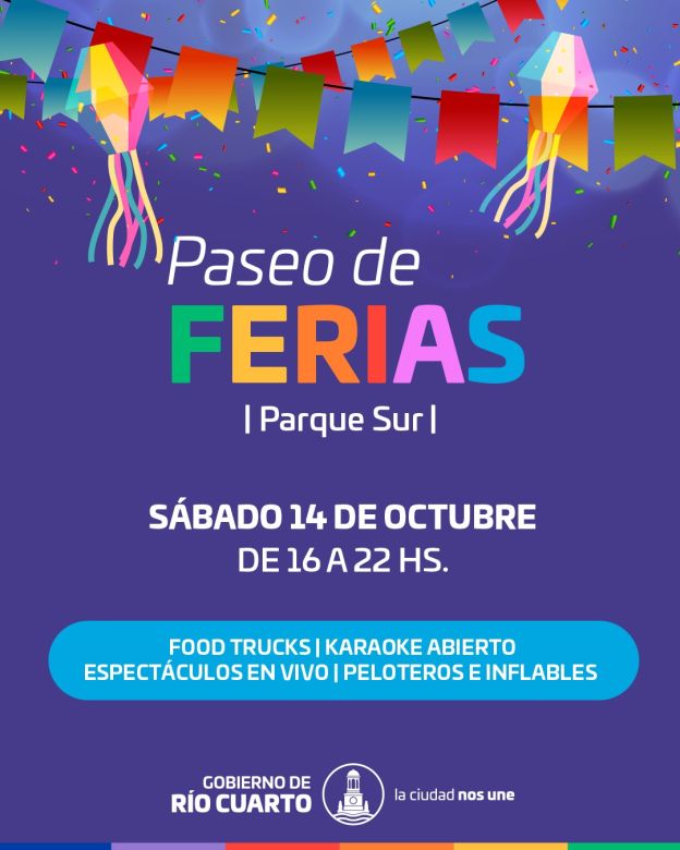 El Paseo de Ferias vuelve este domingo al Parque Sur 