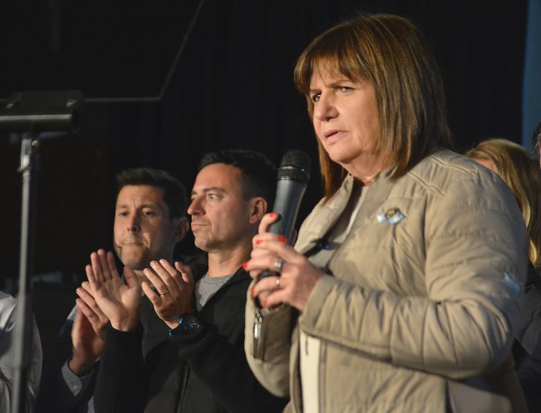 Patricia Bullrich cerró su campaña con la cúpula de JxC en Río Cuarto