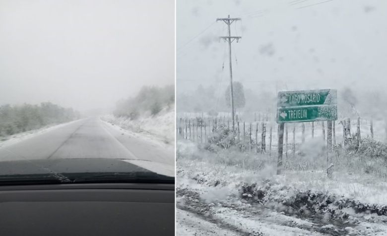  Parte del sur argentino amaneció nevado 