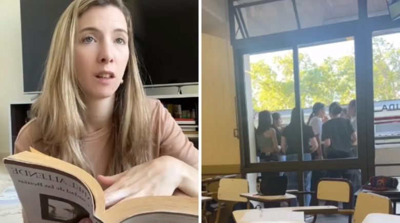 Una maestra reveló que dejó que sus alumnos se copiaran en un examen y causó polémica en TikTok 