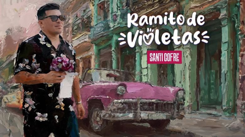 Santi Cofré presentó su nueva canción: "Ramito de Violetas"