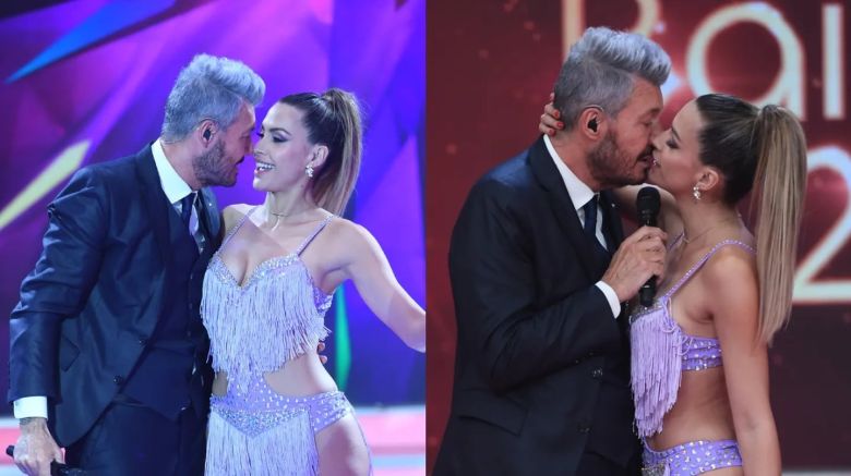 El impactante primer beso de Marcelo Tinelli y Milett Figueroa en vivo que terminó de confirmar el romance 