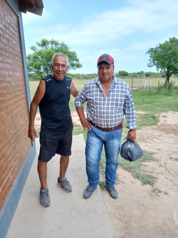 La ayuda de Cabrera Solidaria llegó al monte de Santiago del Estero