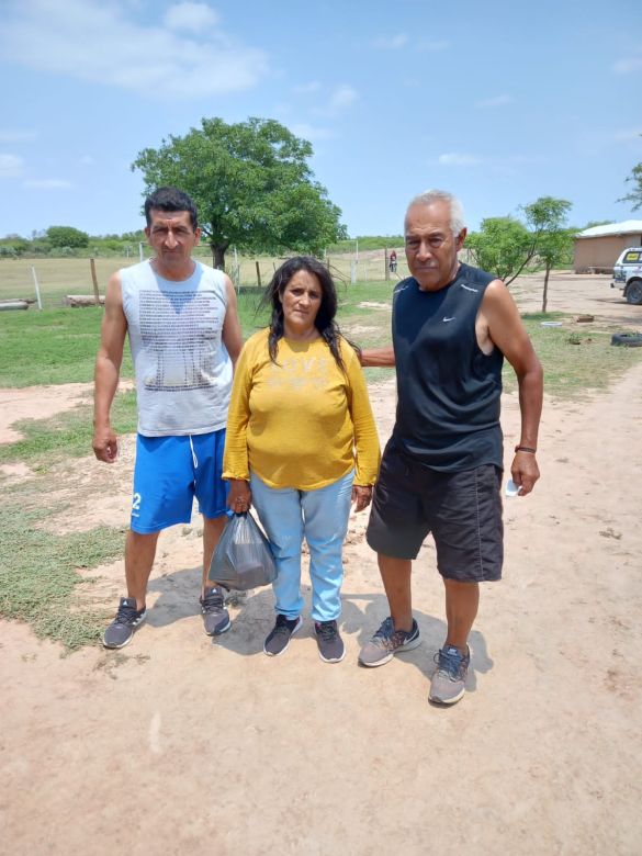 La ayuda de Cabrera Solidaria llegó al monte de Santiago del Estero