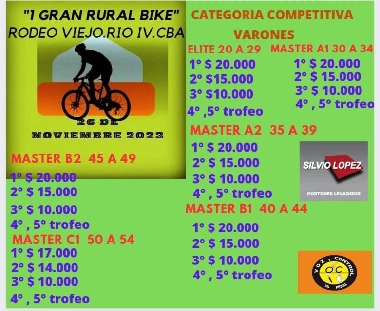 Se viene el "1° Gran Rural Bike"