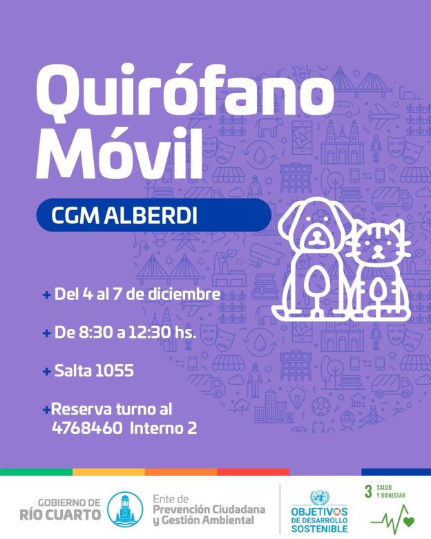 Ente de Prevención Ciudadana y Gestión Ambiental: cronograma de servicios en el CGM Alberdi