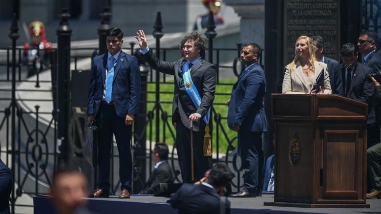 La asunción presidencial de Javier Milei en fotos 