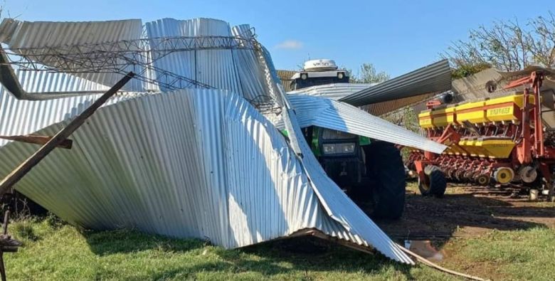 Una tormenta desató daños en la zona rural de Las Acequias