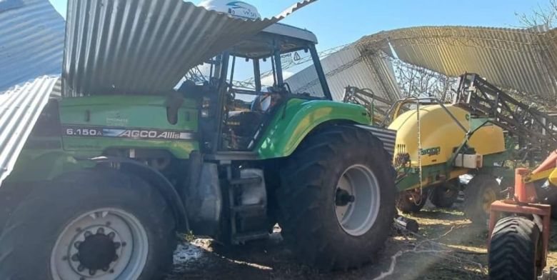 Una tormenta desató daños en la zona rural de Las Acequias