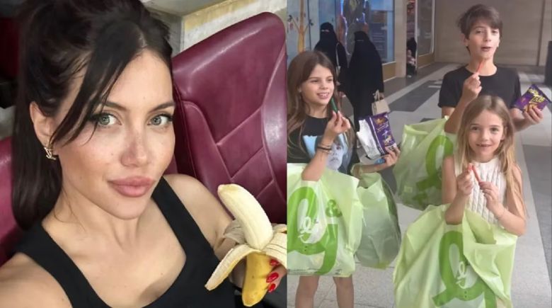 Wanda Nara visitó un supermercado en Arabia Saudita con sus hijos y les compró de todo: “Me gasté el sueldo”