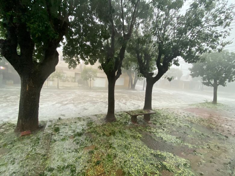 Temporal y granizada en Río Cuarto y región 