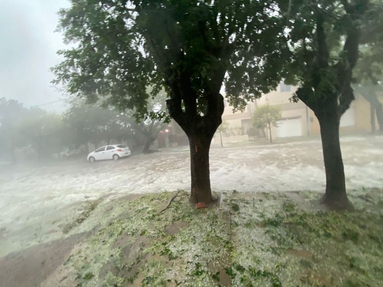 Temporal y granizada en Río Cuarto y región 