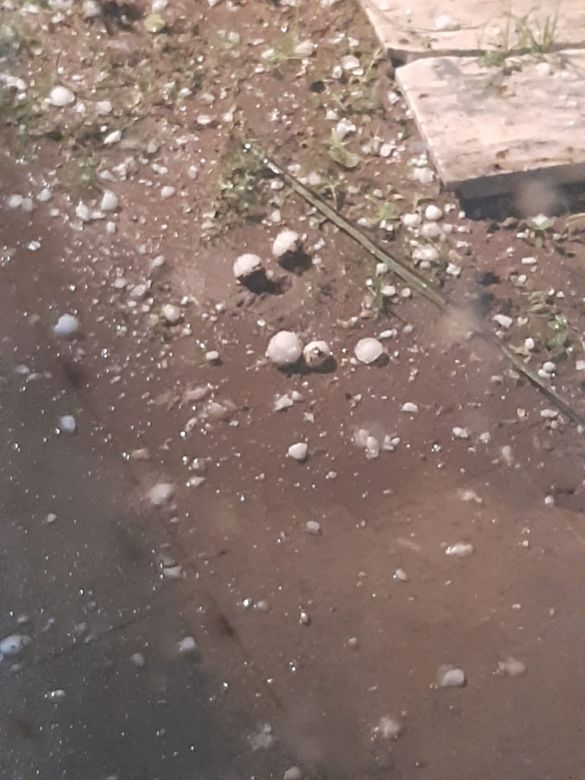 Temporal y granizada en Río Cuarto y región 