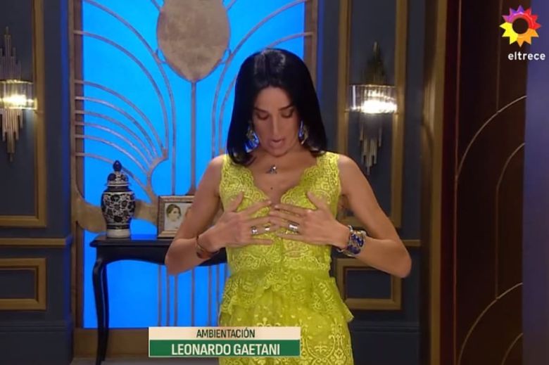 El cambio de look de Juanita Viale en su regreso a la televisión y el blooper con el vestuario