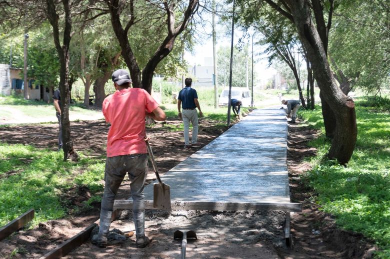 Presupuesto Participativo: se construye un nuevo circuito saludable a orillas del Arroyo Río Limay