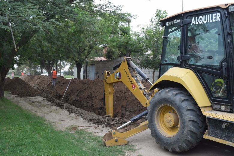 Río Cuarto: avanza obra cloacal que beneficiará a 390 familias