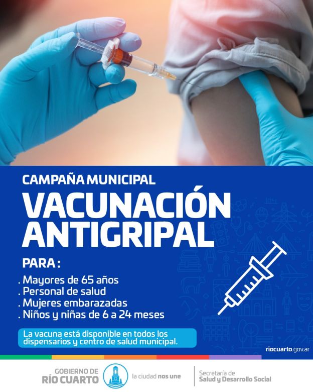 Arrancó la vacunación antigripal en el Centro de Salud y en los dispensarios