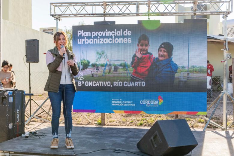 Urbanización de barrios: se inauguraron las obras en Oncativo