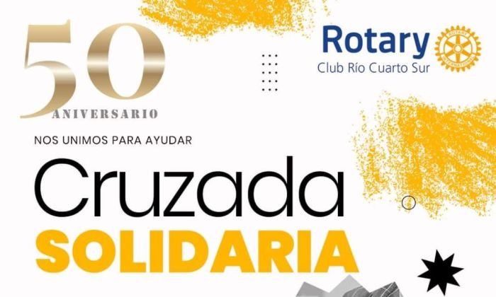 Cruzada solidaria por los 50 años del Rotary Club de Río Cuarto Sur