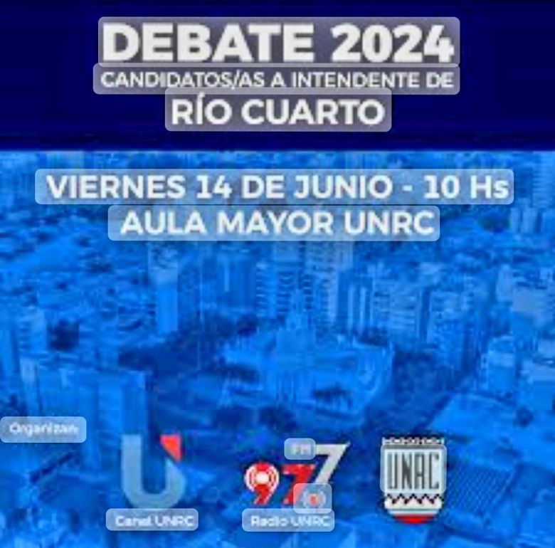 Debate en la UNRC: detalles del evento que protagonizarán los Candidatos/as